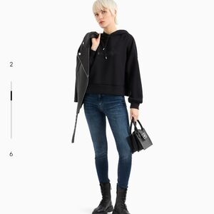 Armani Exchange Dark Blue Skinny Lift-up Jeans